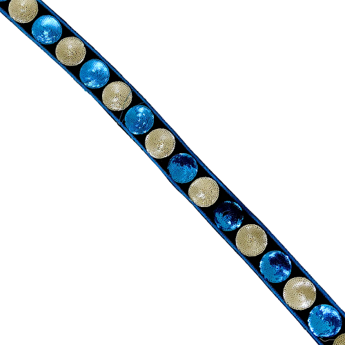 BRD SUEDE-3.50 CM-BLK/BLU