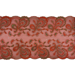EMB. LACE-19.00 CM-RED