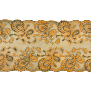 EMB. LACE-18.00 CM-ORNG