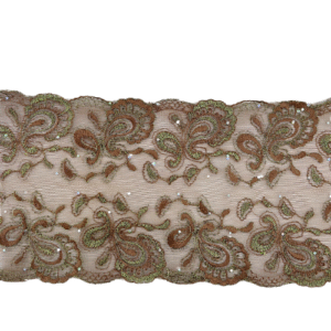 EMB.LACE-18.00 CM-BRWN