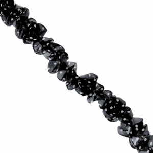 ROSE TRIM-5.00 CM-BLK/WT