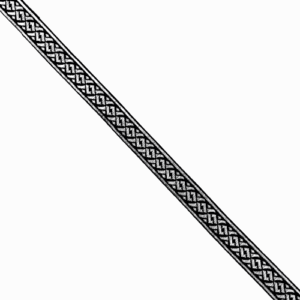 JACQUARD-2.50CM-BLK/SLV