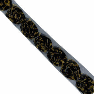 ROSE TRIM-5.00 CM-BLACK