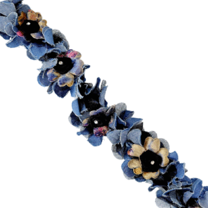 ROSE TRIM-5.00 CM-D/DENIM