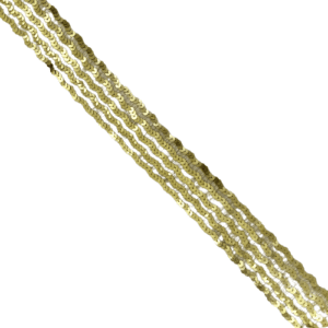 SEQUIN TRIM-5.00 CM-GOLD