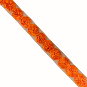 ROSE TRIM-4.50 CM-ORNG