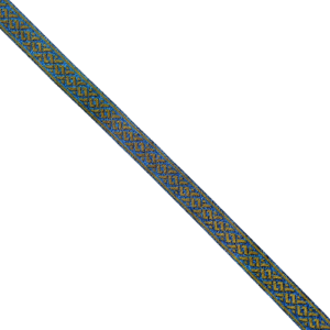 JACQUARD-2.50 CM-BLU/GLD